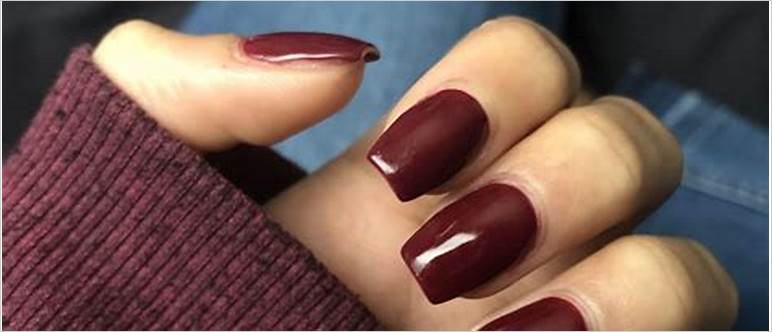 Dark color nails